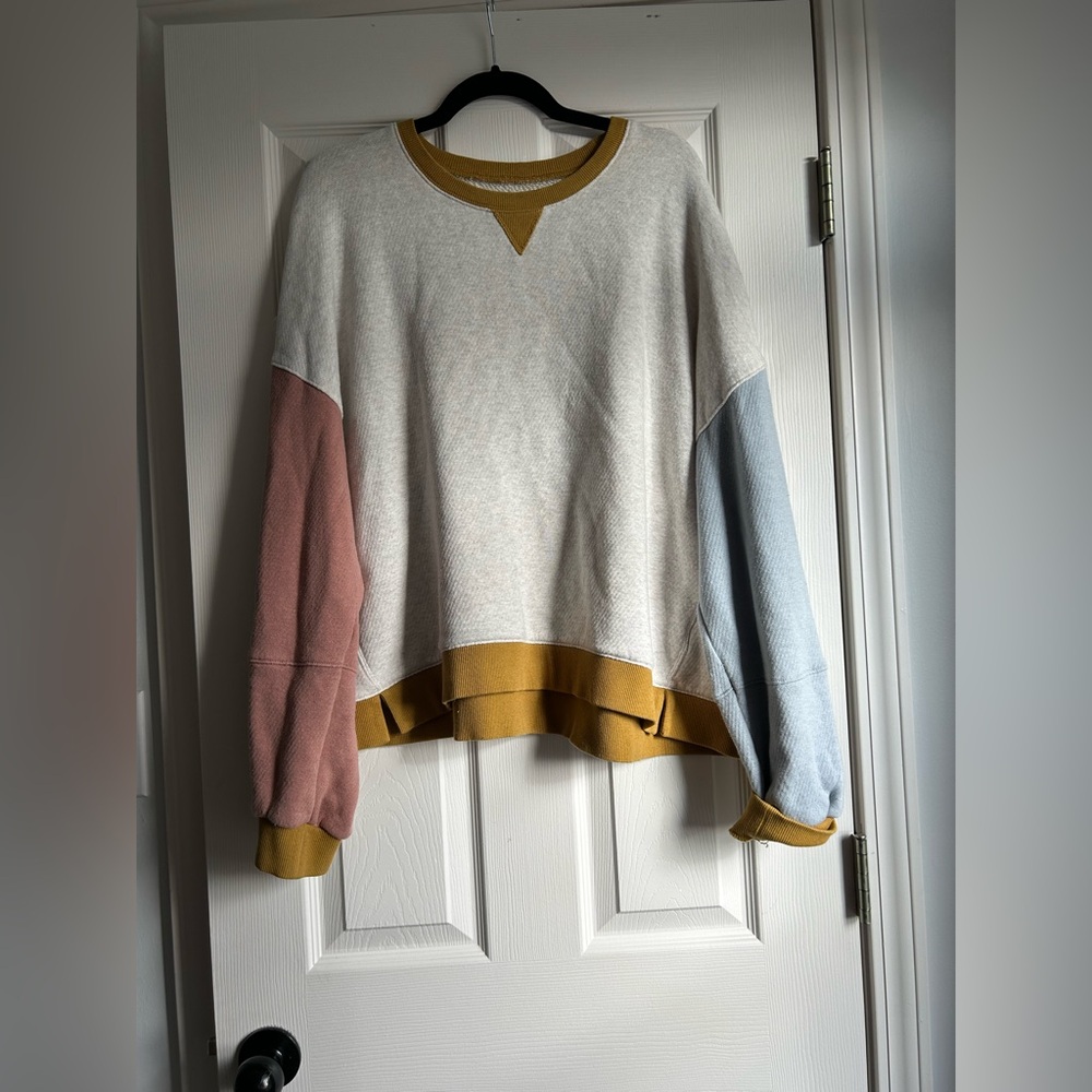Madewell Colorblock Women's Sweater; $20; XXL